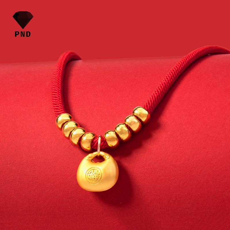 PND ปลอกคอสัตว์เลี้ยง Cat แฟชั่นอายุยืน Golden Lo ปลอกคอสัตว์เลี้ยงปีใหม่ปรับ Nelace จีนแบบดั้งเดิม 