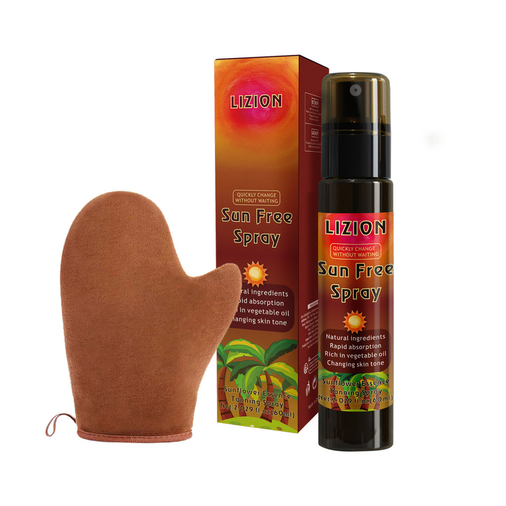 Popular~Tannig Spray Tanning spray, bronze and wheat-colored tanning mousse8Long-lasting sun protect