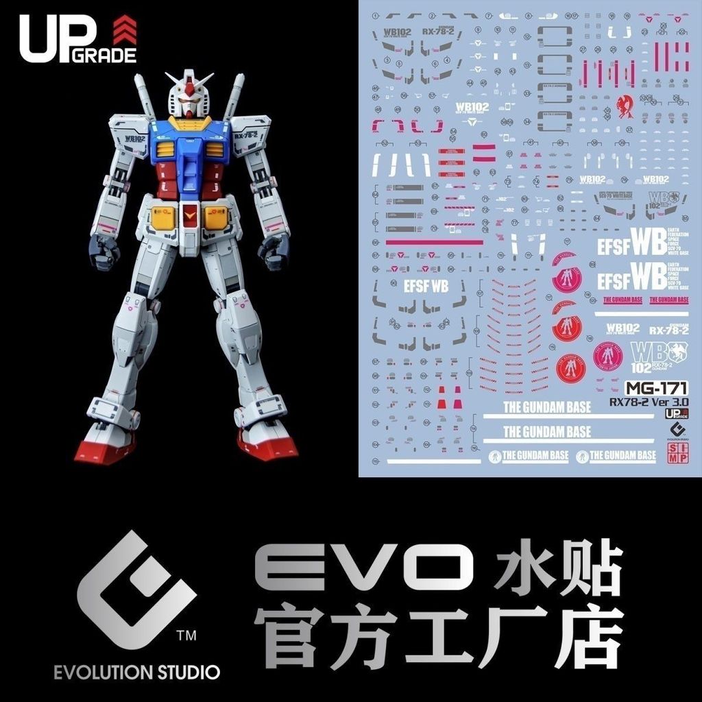EVO MG3.0 RX78 สติ๊กเกอร์น้ําเรืองแสงกันดั้ม Omia Limited