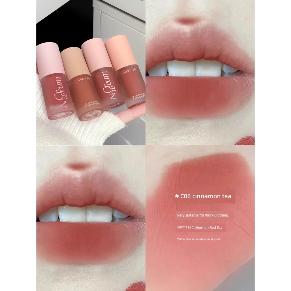 ลิปแมท lipstick Joocyee Low Saturated Velvet Matte Plain Lip Gloss