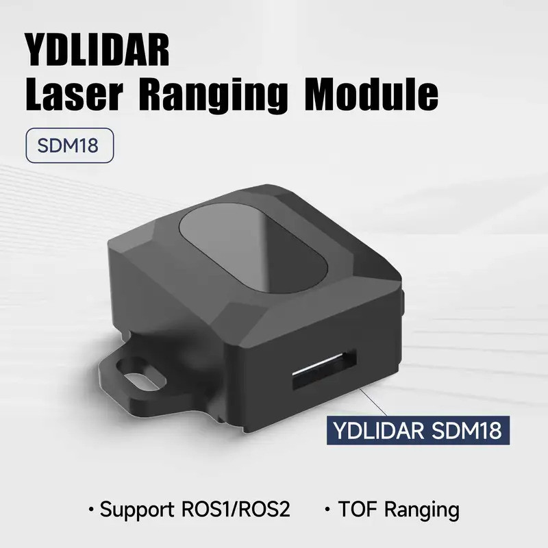 ยี่ห้อใหม่ของแท้เลเซอร์ตั้งแต่ TOF Radar Sensor โมดูลหลีกเลี่ยงอุปสรรค YDLIDAR SDM18 ความแม่นยําสูง 