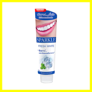 Sparkle White Toothpaste 100g ยาสีฟัน สปาร์คเคิล ลมหายใจหอมสดชื่นยาวนาน.