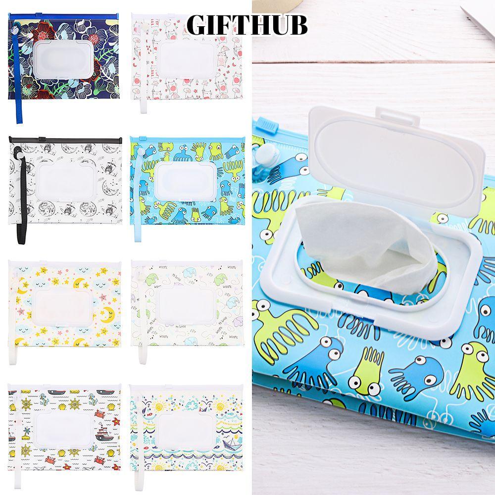 LULLABY กระเป๋าใส่ทิชชู่เปียกแบบ Snap-Strap แบบพกพา