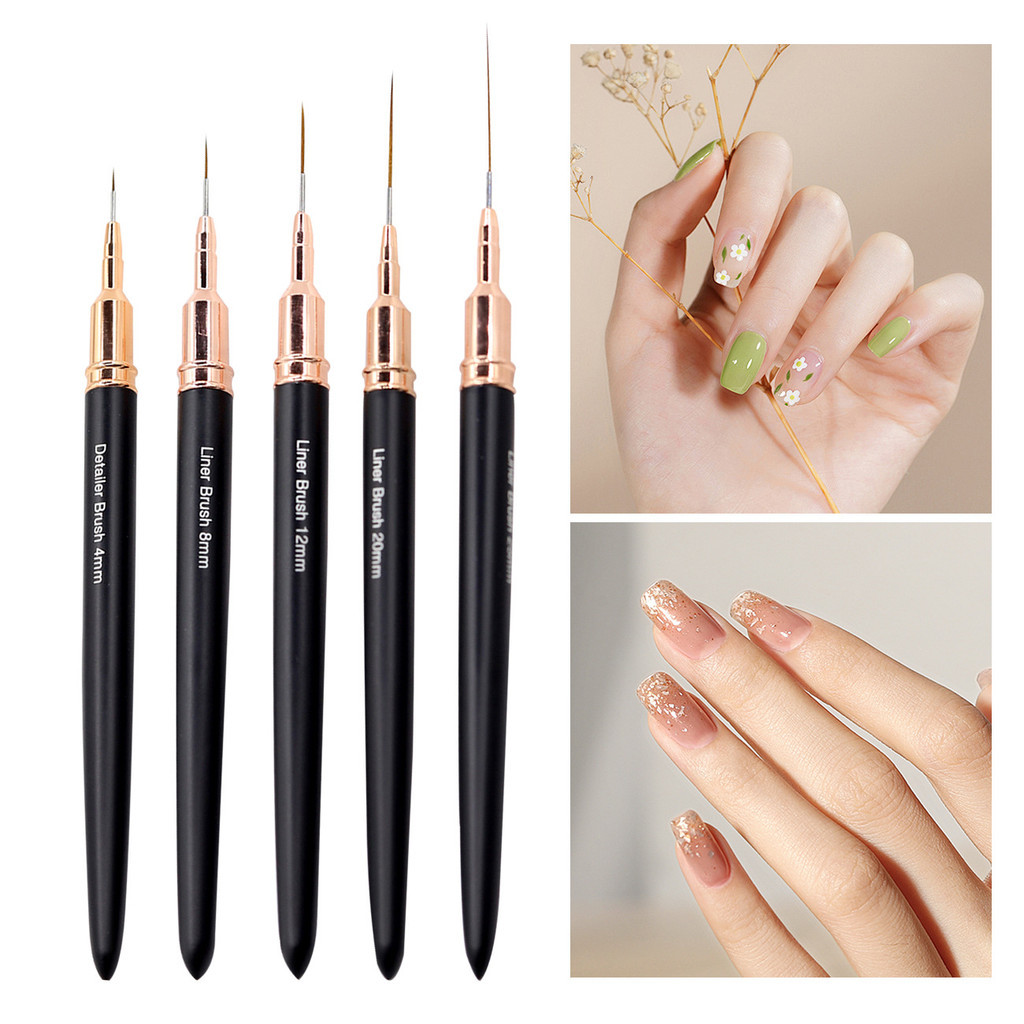 美甲金属杆针管拉线笔/mm美甲笔刷套装代贴标Nail metal rod needle tube pull pen / 3aq9SI5fkw0319