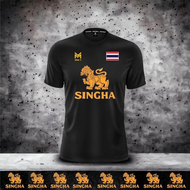 เสื้อยืดราคาดี‼️ ลายไทยผสมสมัยใหม่ สิงห์ทอง&ธงชาติ｜สกรีนคมชัดทนทาน｜ผ้าคอตตอนระบายอากาศดี｜มีทุกไซส์ S-5XL​
