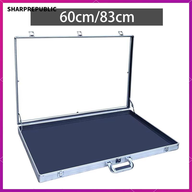 [Sharprepublic] Card Display Case สําหรับการ์ดเทรดดิ้งกีฬา Memoria ล็อคกรอบอลูมิเนียมจอแสดงผลกระจกใสแบบพกพาพร้อมที่จับเหมาะสําหรับ Collector S