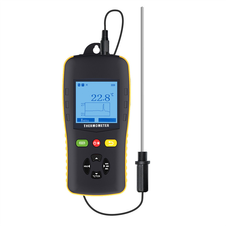 คุณภาพสูง Tzone PTD601 อุณหภูมิข้อมูลดิจิตอล Logger อุณหภูมิเครื่องบันทึกอุตสาหกรรม Thermocouple เคร