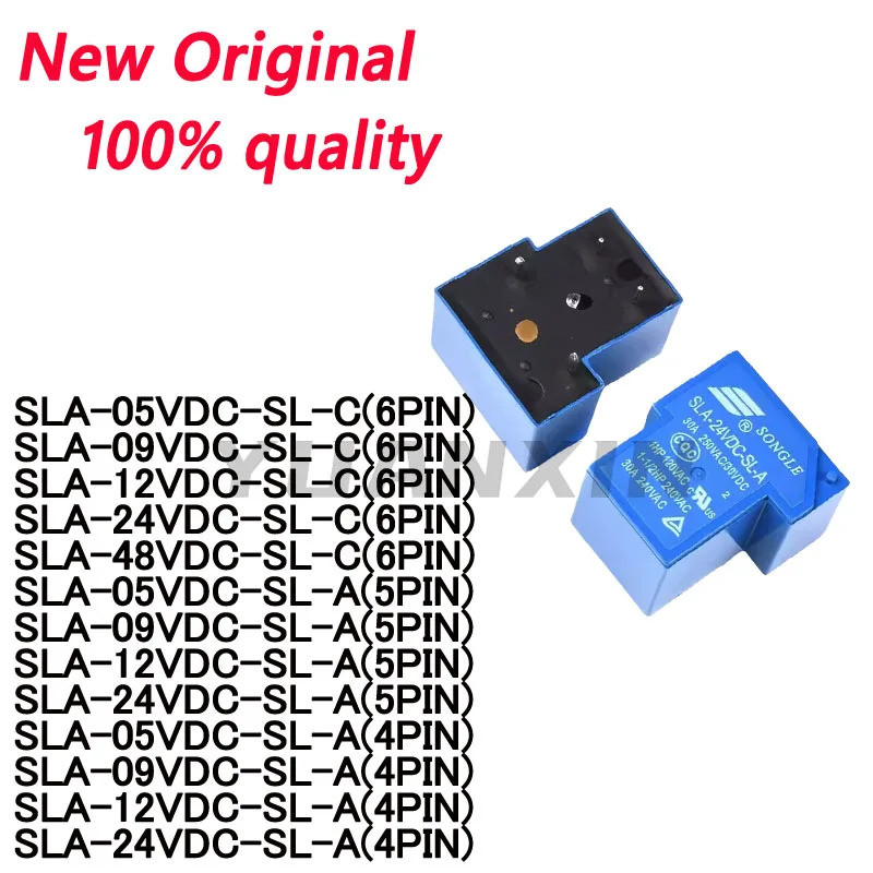 5PCS SLA-05VDC-SL-A SLA-09VDC-SL-A SLA-12VDC-SL-A SLA-24VDC-SL-A SLA-48VDC-SL-C -SL-C 4Pin 5Pin 6Pin