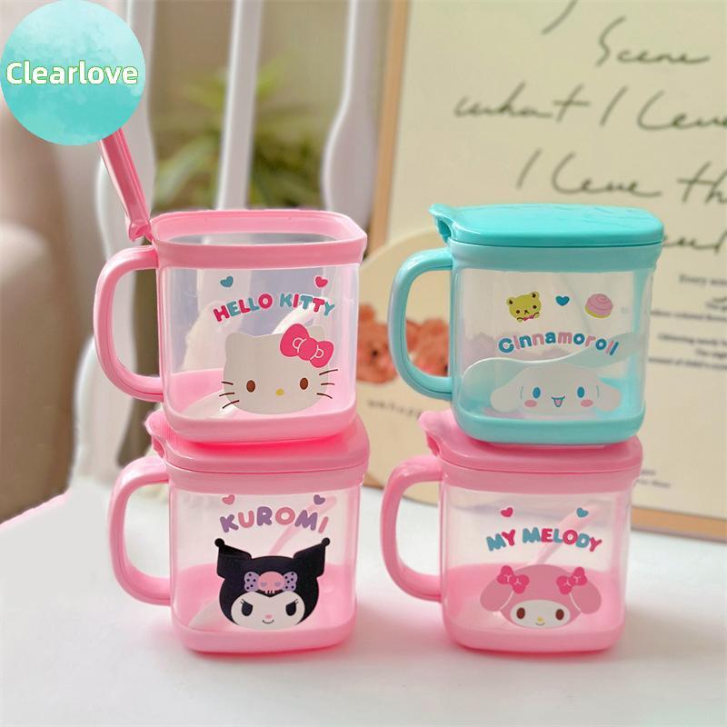Clearlove Sanrio Hello Kitty เครื่องปรุงรสครัวกล่อง Kuromi Melody Cinnamoroll Msg เกลือน้ําตาล Jar ใ
