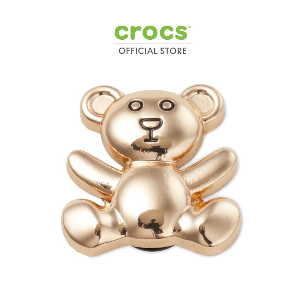 CROCS ตัวติดรองเท้า JIBBITZ GOLD TEDDY BEAR รุ่น 10011085