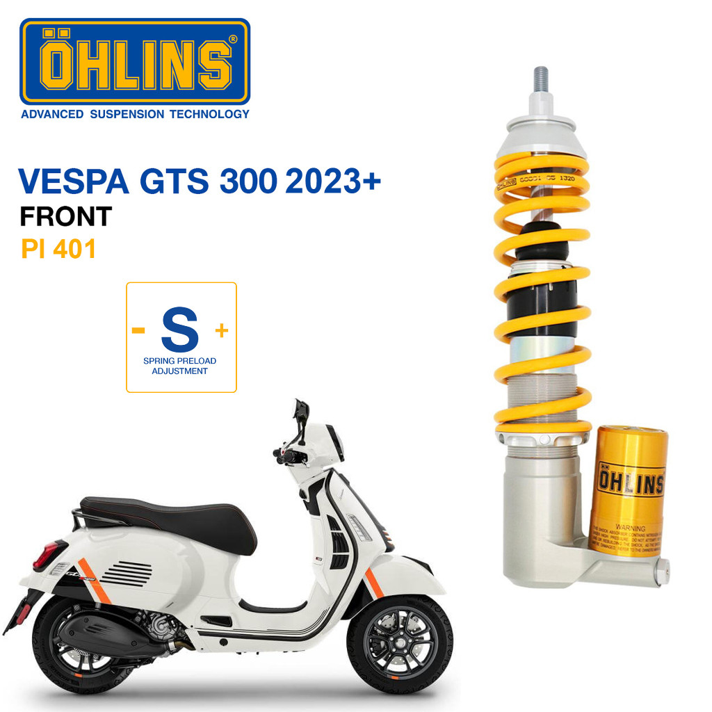 โช๊คหน้า ohlins PI 401 For Vespa GTS 300 2023+