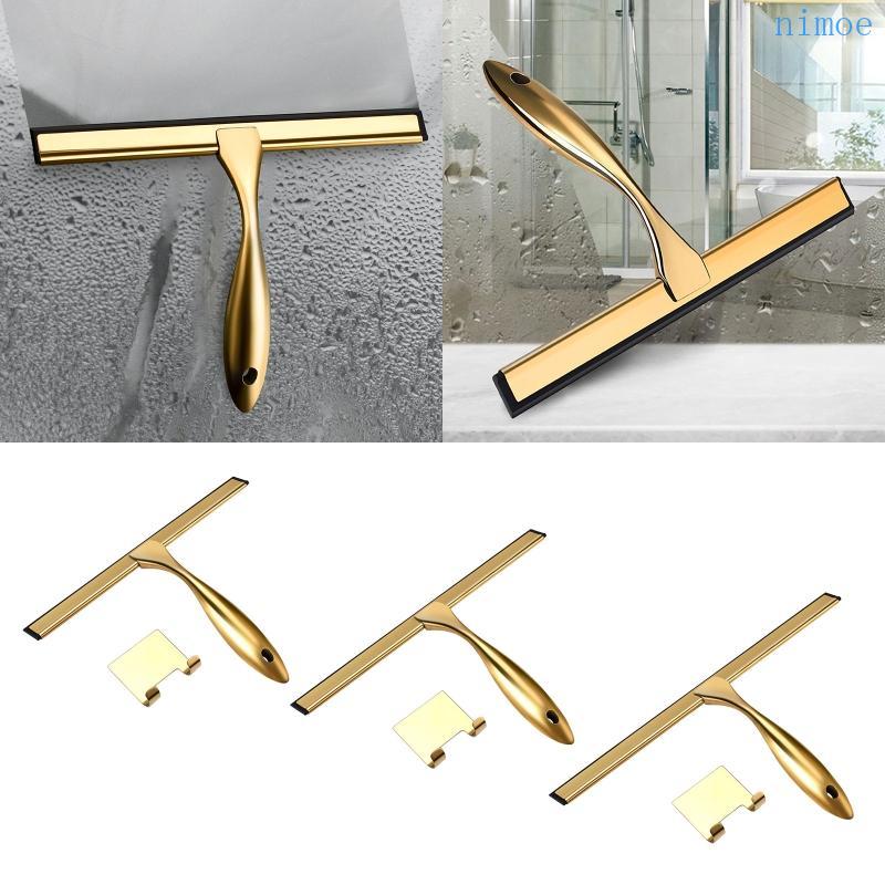 Nio Shower Squeegee Bathroom Wall Window Squeegee Cleaner สแตนเลส Wiper Scraper