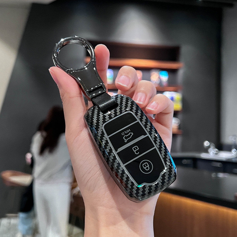 เหมาะสําหรับ KIA K3 ฝาครอบกุญแจ KIA Solando K5 Yipao K4 Zhipao KX5/KX7 Freddy กระเป๋ารถหัวเข็มขัด Sh