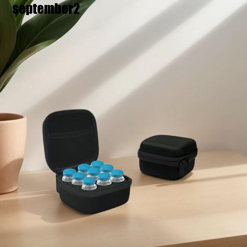 SEPTEMBER Insulin Organizer, 10ML EVA 9 Vials Storage Case,ทนทานกันน้ําขนาดใหญ่ความจุสวมใส่Insulin V