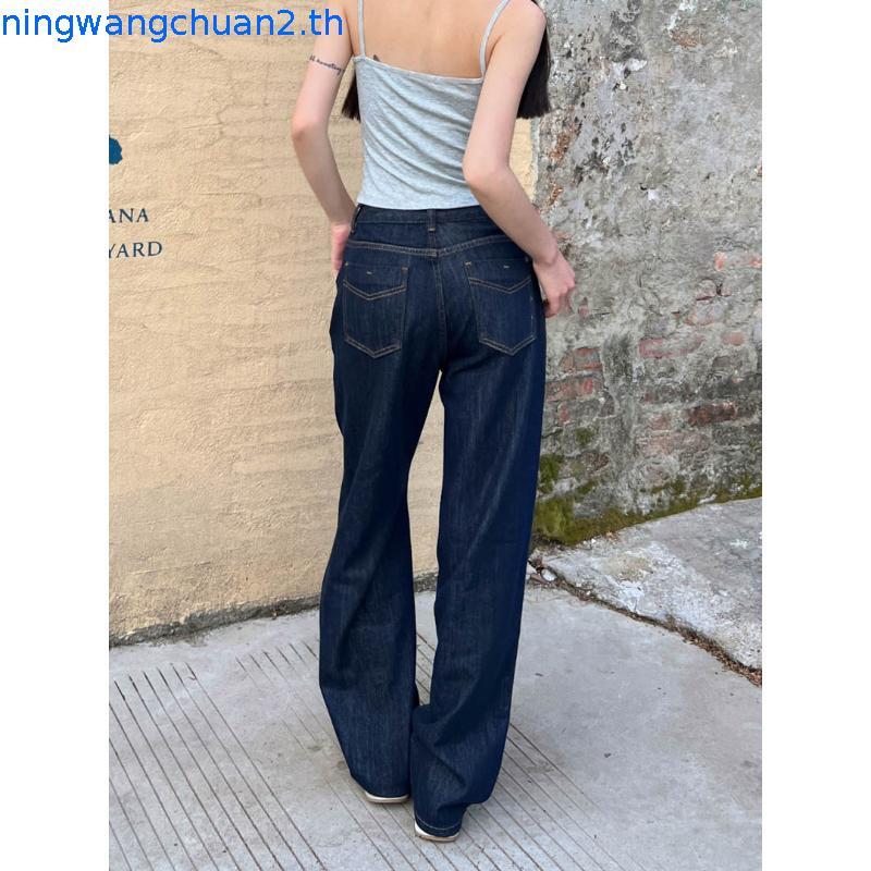 PTJ30306 Gabriela Super Barrel กางเกงยีนส์ขากระบอกใหญ่ปัก PROMTHONG