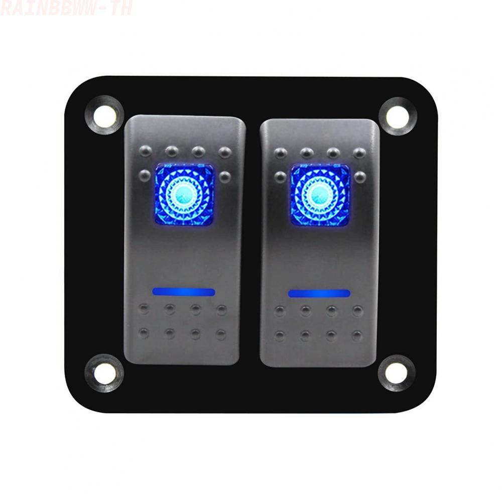 แผงสวิตช์โยก Robust สําหรับแอปพลิเคชั่น DC 12V 24V พร้อมสวิตช์เรืองแสง