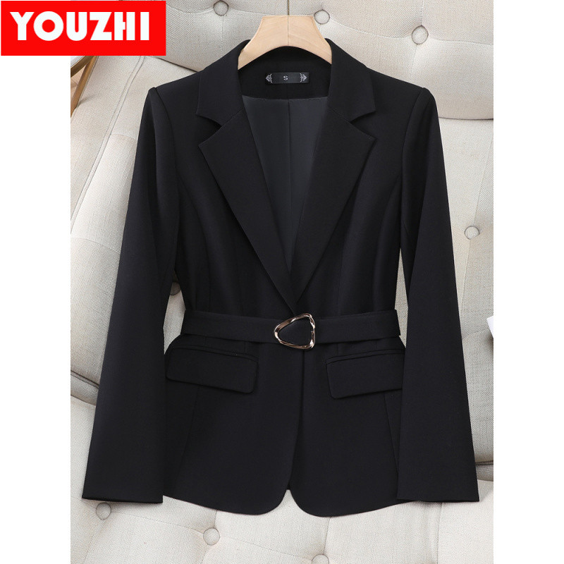 ใหม่ High-end office Blazer wear เสื้อแจ็คเก็ตแขนยาว Elegant ผู้หญิง Slim Fit Suit Top LYAN8806