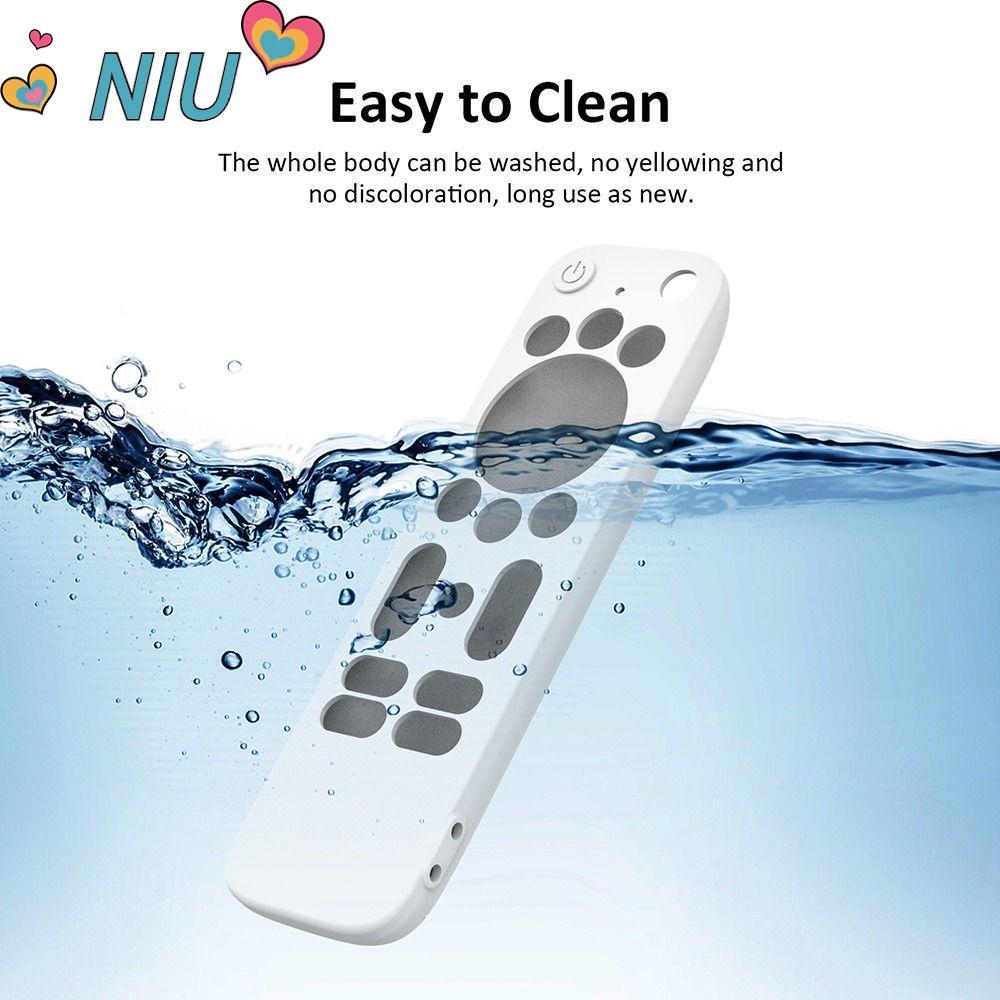 NIUYOUJS รีโมทคอนโทรล, ซิลิโคนกันกระแทก TV Stick Cover, Soft Protective Plain Color Remote Protector
