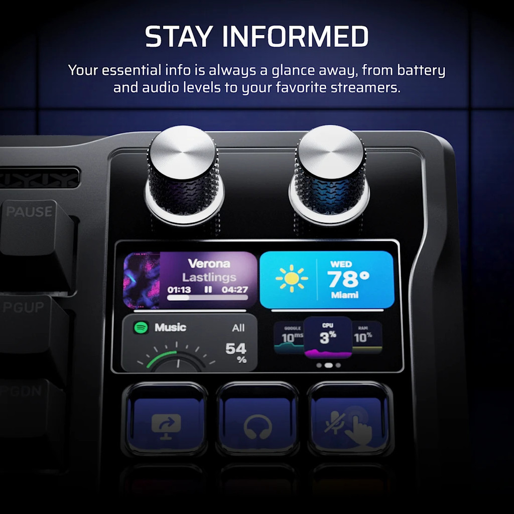 CORSAIR GAMING KEYBOARD GALLEON 100 SD STREAM DECK-INTEGRATED MLX PULSE คีย์บอร์ดเกมมิ่ง+สตรีมเดค ราคา ถูกที่สุด ดีลบีเคเค แกลเลอรีภาพที่ 5