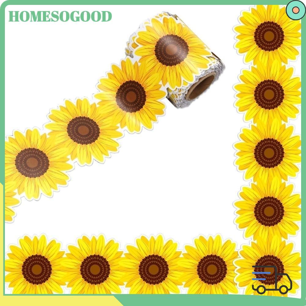 HOMESOGOOD สติกเกอร์เส้นขอบกระดานชอล์ก กระดาษกาวในตัว 7.5 ซม. สำหรับตกแต่งห้องเรียน DIY งานฝีมือแฮนด์เมด