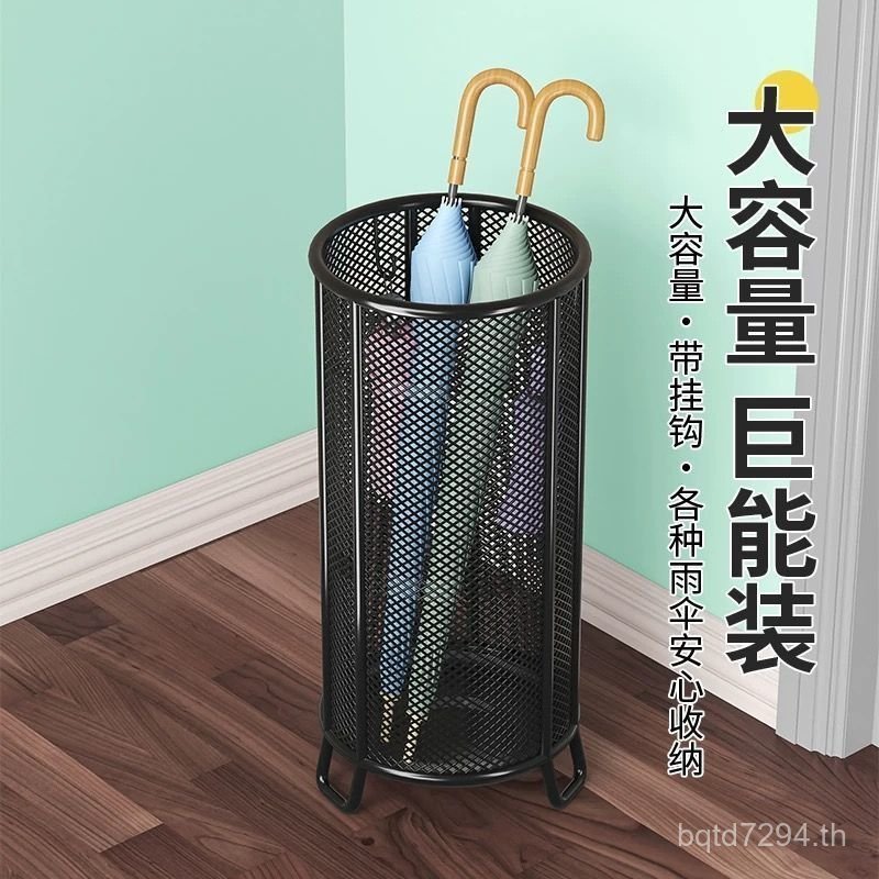 ทรงกระบอกสํานักงานร่มถัง Tidy-up Bucket Storage ตรงร่มในครัวเรือนประตูโปร่งใส Rack ร่มหลอดแขวน UC9Z