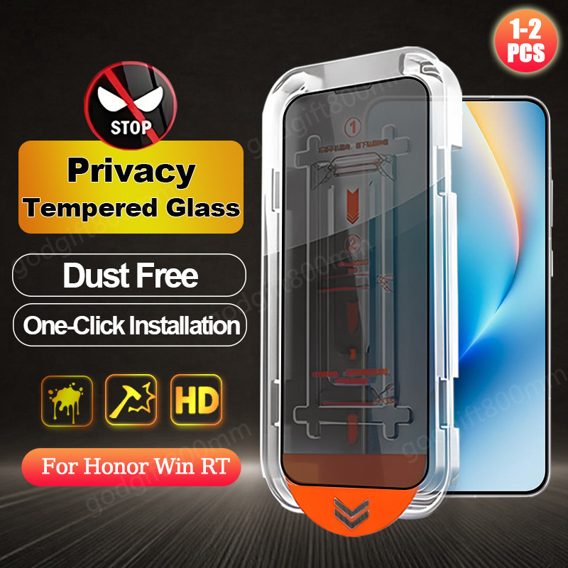Honor Win RT ติดตั้งง่าย Anti Spy กระจกนิรภัยสําหรับ Honor Win X7c X6c X7d X7b X8a X7a X6a X8 X9 X7 