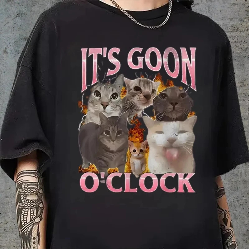 เสื้อแมว T's Goon O'Clock, เสื้อแมวตลก, เสื้อแมวขี้เล่น, เสื้อคนยุค Z, เสื้อ Gooning, เสื้อ Goon, เส