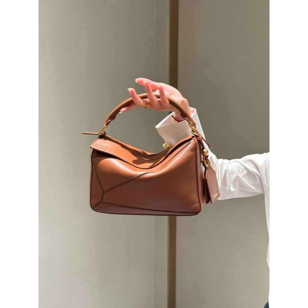 Loeway puzzle Geometric Bag Messenger Bag กระเป๋าถือ