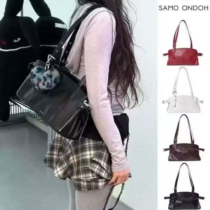 กระเป๋า tote สไตล์ vintage แบบ Han So-hee ขนาดใหญ่ พกพาสะดวก สำหรับผู้หญิง