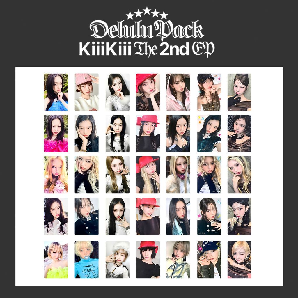 Kiiikiii Second Mini Album Deluulu Pack Bonus Card Xu Zhiyu Lee So Bin Lee Soo Bin Lee Soo Min