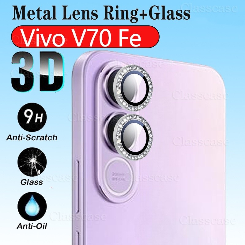 [คลังสินค้าพร้อม]เลนส์กล้องโลหะสําหรับVivo V70 V70FE V70Elite VivoV70 FE Elite VivoV70FE VivoV70Elit