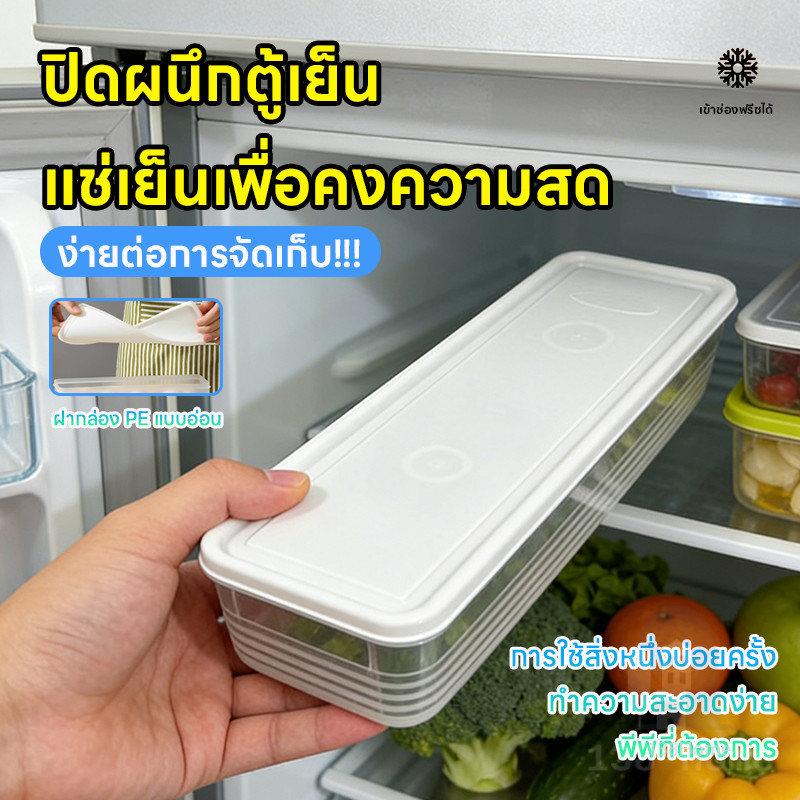 กล่องเก็บอาหารในตู้เย็น วัสดุ PP เก็บผักผลไม้ รักษาความสด อเนกประสงค์ สำหรับครัวเรือน
