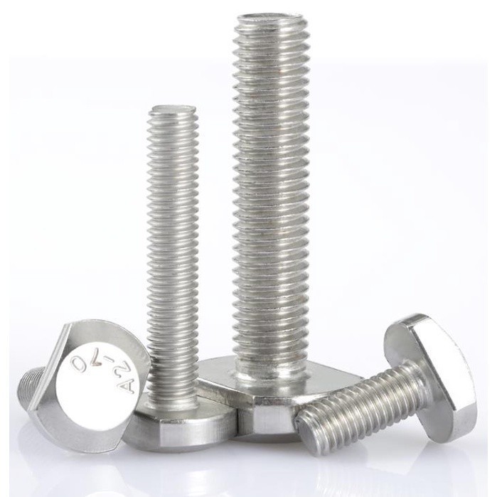 M5 M6 M8 M12 304 สแตนเลส GB37 T Shape Punch Milling เครื่องสกรูเกลียว Rod Clamping Cap Bolt สําหรับ 
