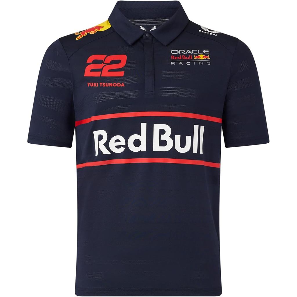 เสื้อโปโลทีมยูกิ ซุโนดะ ของ Castore Red Bull Racing F1 สำหรับผู้ชาย