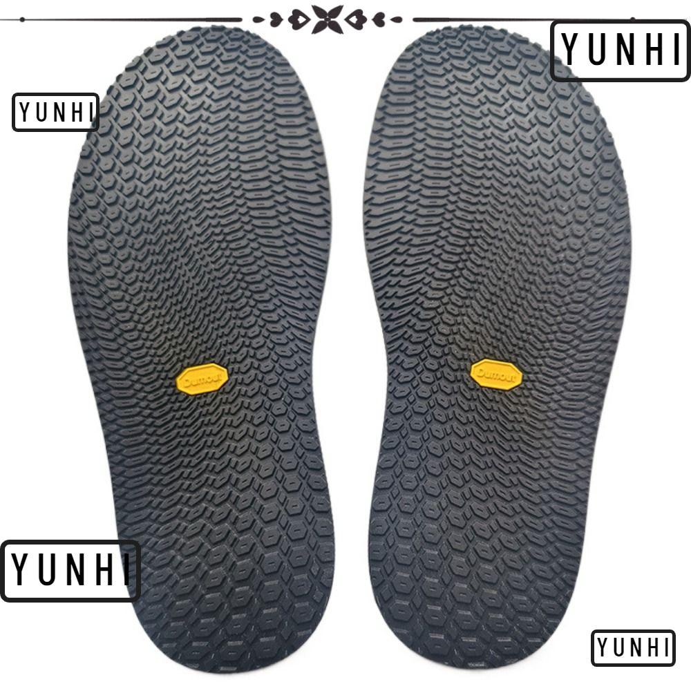 YUNHI 1 คู่ Full Sole Repair Patch, Anti Slip Thicken พื้นรองเท้า, ยางทนทานรองเท้าผ้าใบซ่อมสวมใส่ Full Sole Protector