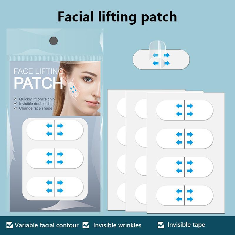 KILIG 12 ชิ้น/3 แผ่นกันน้ํา V Face แต่งหน้าเทปกาวที่มองไม่เห็น Breathable Lift Face Stier ยกกระชับคาง TH