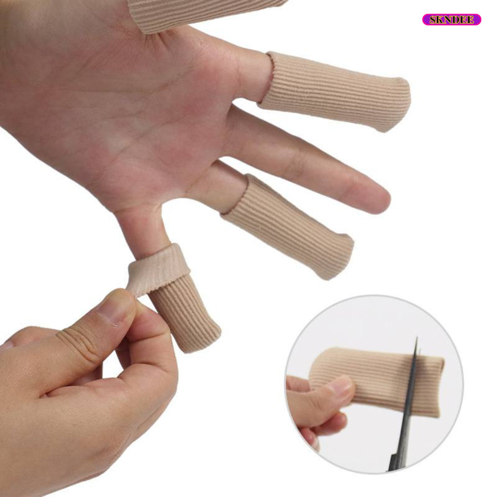 ถุงนิ้วถนอมจมูกเล็บ ปลอกถนอมนิ้วมือ-นิ้วเท้า ซับในซิลิโคนเจล  ลดการเสียดสี ป้องกันรองเท้ากัด ตาปลา มี S M L ตัดขนาดได้