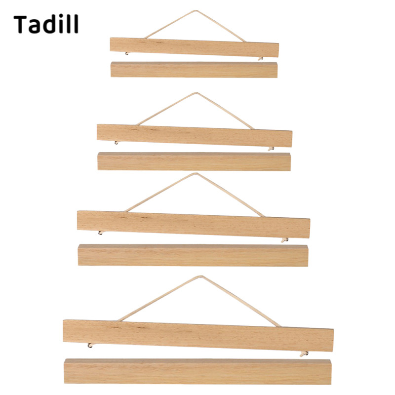 [negjsg] Nordic Wooden Poster Holder Poster Holder Bracket Snap Frame Home Decor