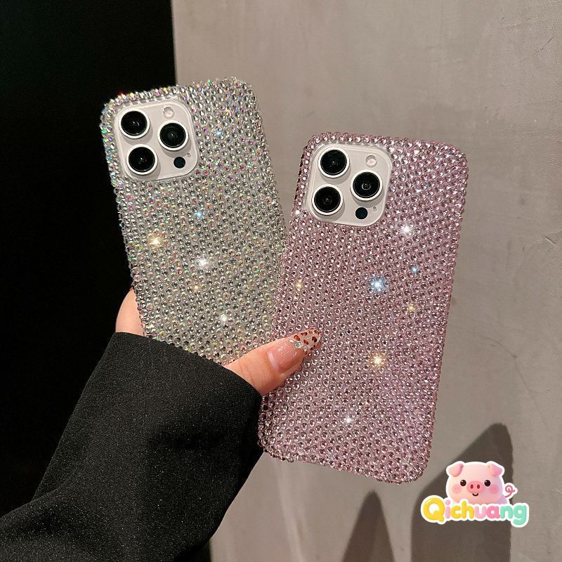 Glitter สีทึบ Rhinestone เคสโทรศัพท์สําหรับ Huawei P สมาร์ท 2021 Pro S Y7 Pro Y9 Y6 Prime 2019 Y8P Y