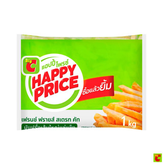 บิ๊กซีแฮปปี้ไพรซ์มันฝรั่งเส้นใหญ่แช่แข็ง1กก.