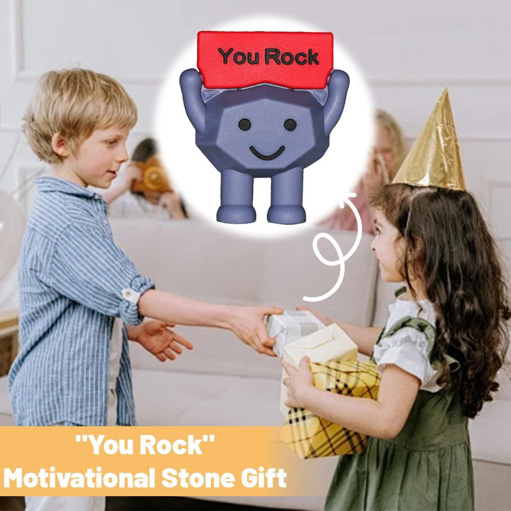 Easter You Rock Figurine มาใหม่ล่าสุดมินิรูปปั้นหินพลาสติกสร้างแรงบันดาลใจเดสก์ท็อป H6n2