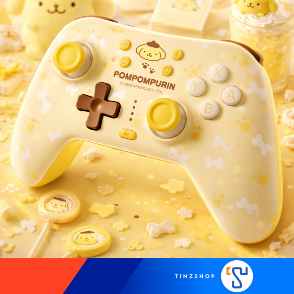 [ส่งด่วน] [Switch2] Joy Pro Controller GeekShare Pompompurin Gamepad For Switch 2 , Switch , PC, And