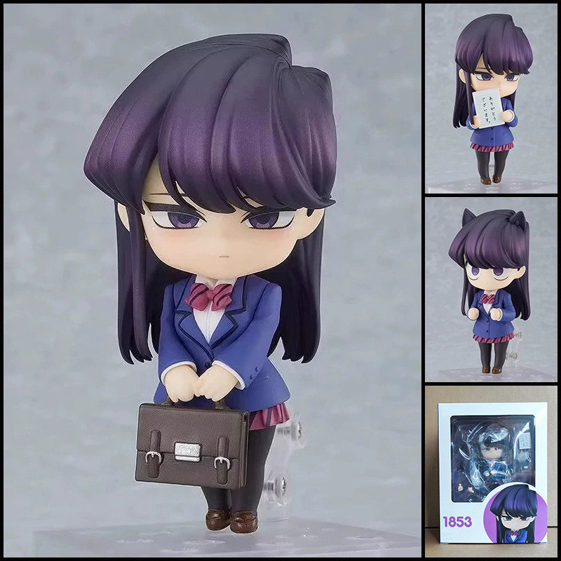 น่ารัก Komi Shouko 1853 Action Figure Komi ไม่สามารถสื่อสารรุ่น Q PVC ของเล่นสะสมพร้อมใบหน้า