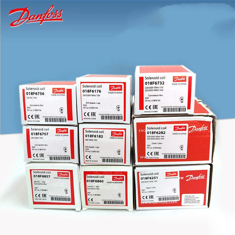 Danfoss Solenoid Valve Coil 018F6701/6176 DC AC คอยล์แรงดันไฟฟ้าต่างๆ