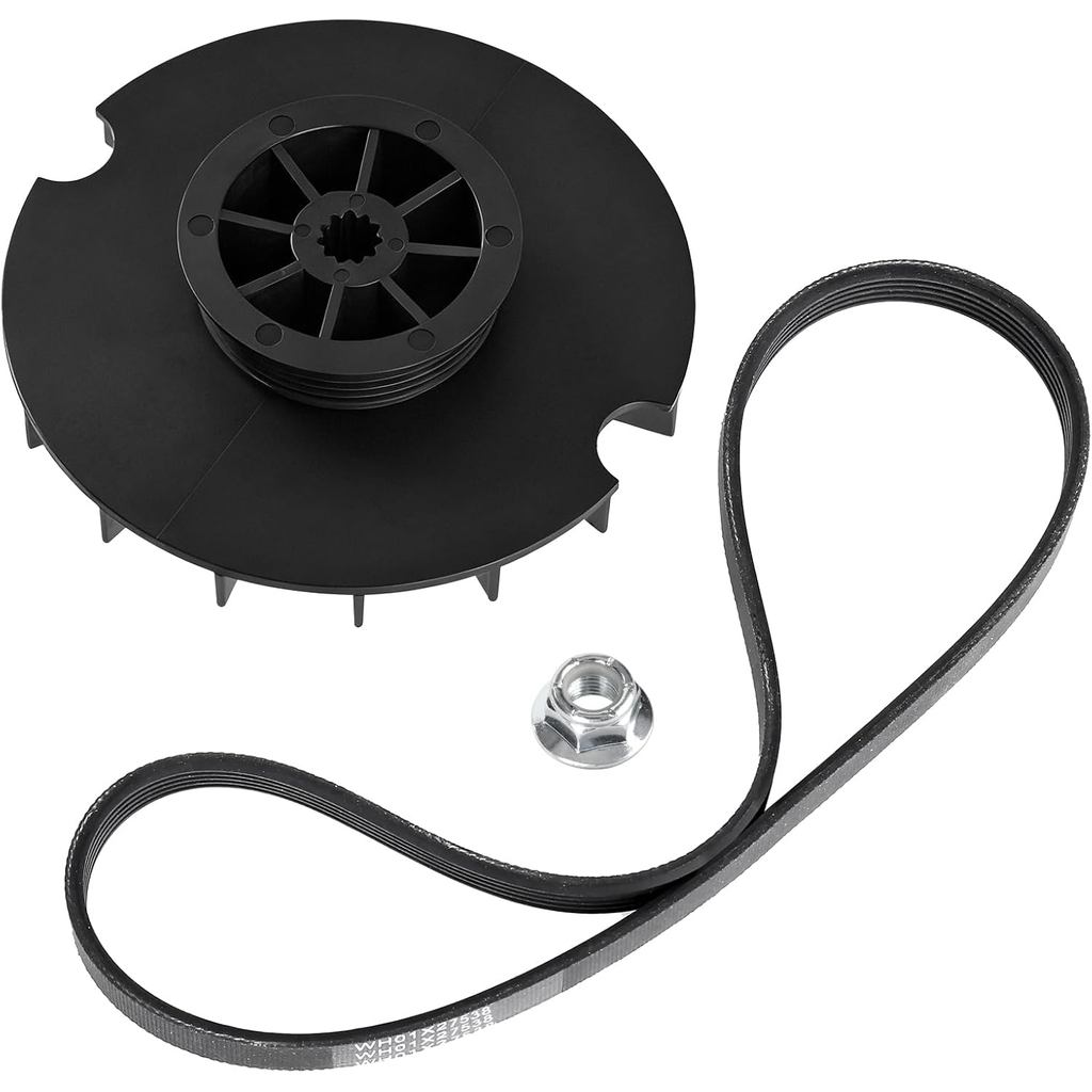 WH03X3218 เครื่องซักผ้า 1/3 HP Motor Pulley & WH01X27538 Belt & Nut Kit เข้ากันได้กับ GE และ Hotpoin