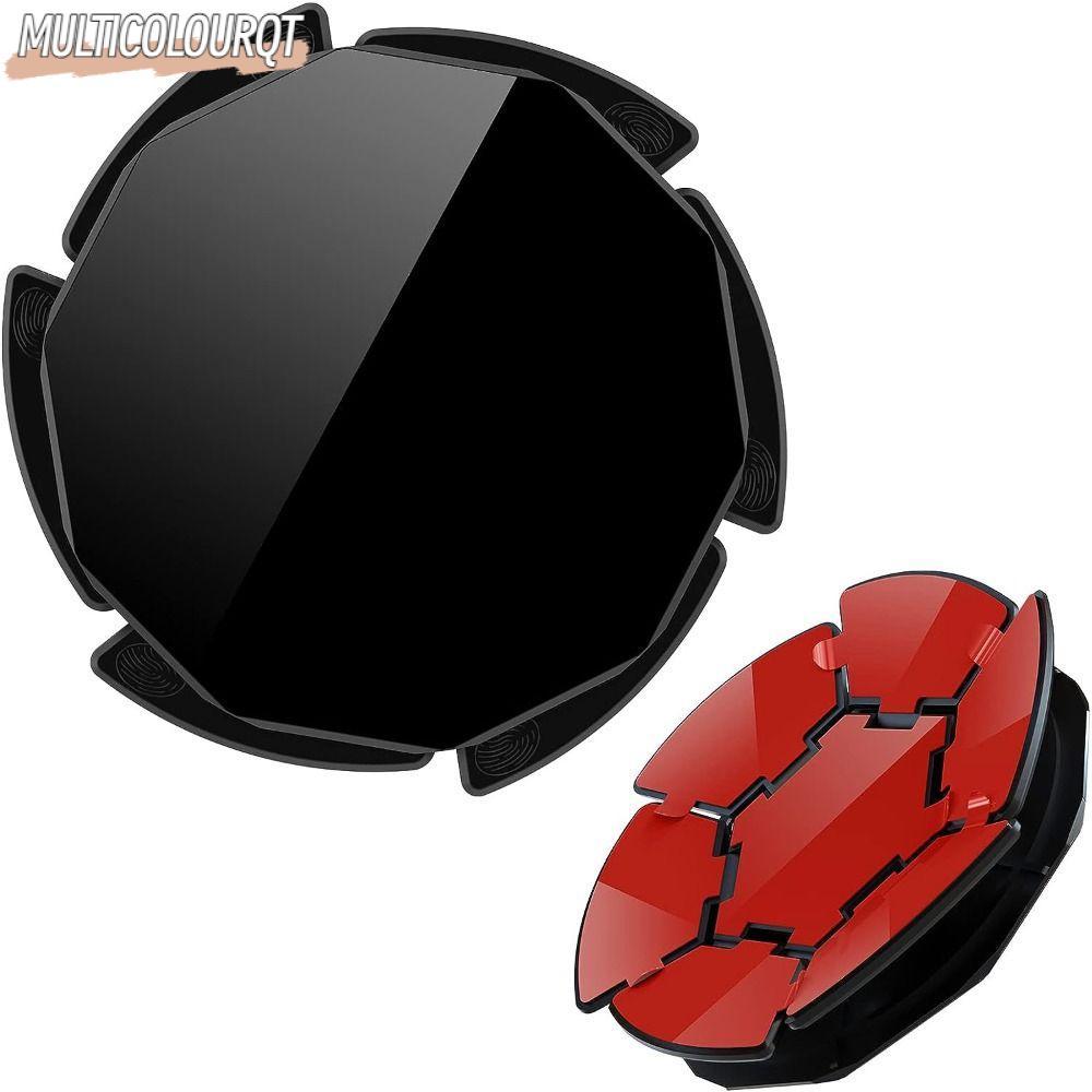 MULTICOLOURQT ที่วางโทรศัพท์ Disc, ที่วางโทรศัพท์ในรถยนต์ Curve Dashboard Mounting Pad, กาวแดชบอร์ดรถ Sticky Universal ถ้วยดูดอัตโนมัติ