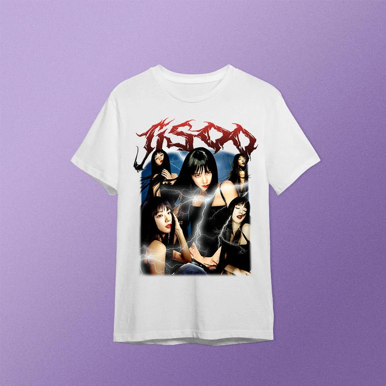 เสื้อ JISOO BLACKPINK , เสื้อ JISOO Kpop เฮฟวีเมทัล , เสื้อวินเทจ 90 ลายวินเทจ , เสื้อ JISOO BLACKPI