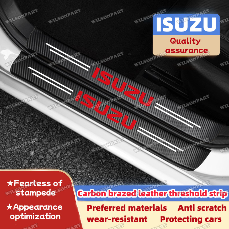 ISUZU รถประตู Sill สติกเกอร์ Trunk เกณฑ์ Anti-Scratch Decals 4 ชิ้น 8 ชิ้น 9 ชิ้นสําหรับ ISUZU F-Series mu-X D-Max อุปกรณ์เสริม