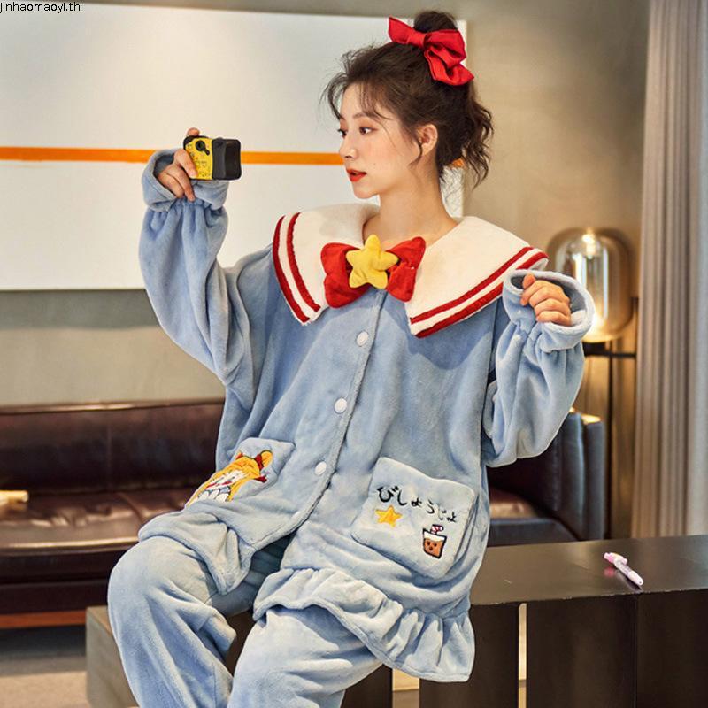 Fds แอปริคอท เมโลดี้ ผ้าสักหลาด การ์ตูน คอกลม แบบสวมหัว หวานแหวว ฤดูหนาว ผู้หญิง ใหม่ น่ารัก แขนยาว 