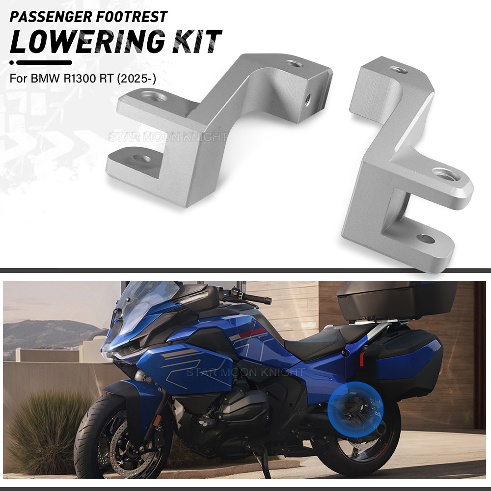 T-ชุดลดระดับที่พักเท้าผู้โดยสารมอเตอร์ไซค์ สำหรับ BMW R1300RT R1300 RT R 1300 RT R 1300RT 2025-